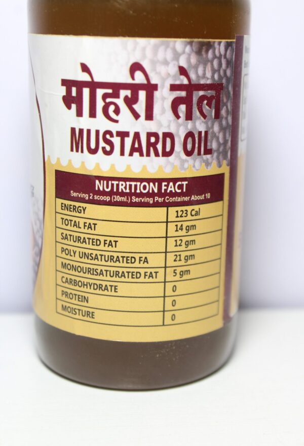 Black Mustard Oil (Wood pressed /Cold pressed) – लाकडी घाना मोहरी तेल / सरसों का तेल - Image 2